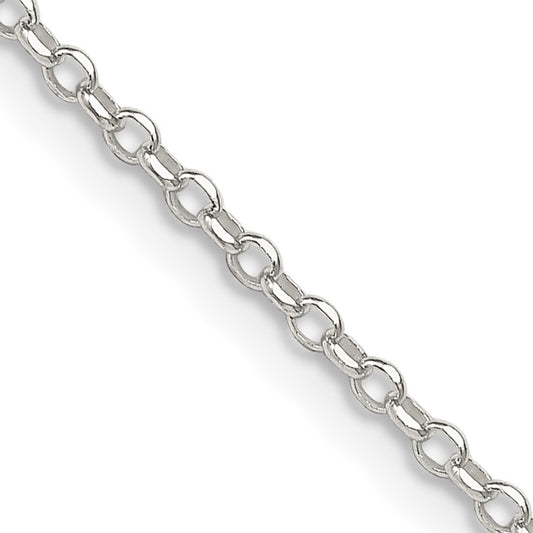 Sterling Silver 1.75mm Diamond-cut Rolo Cable Chain