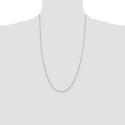 Sterling Silver 1mm Round Box Chain