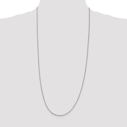 Sterling Silver 1.25mm Round Box Chain
