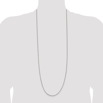 Sterling Silver 1.25mm Round Box Chain