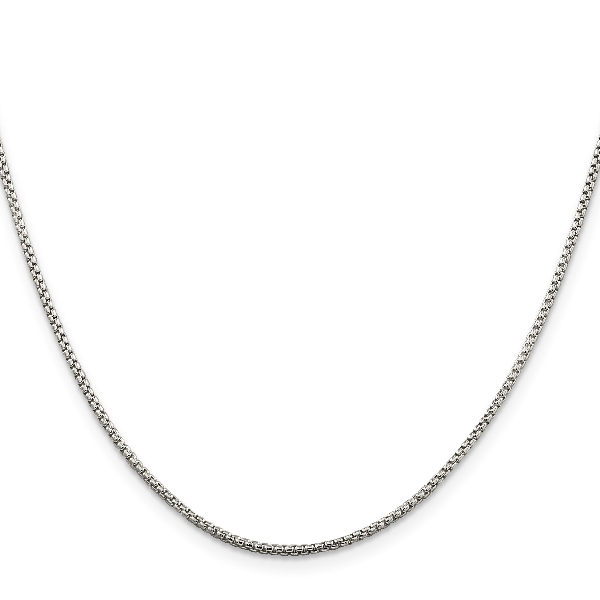 Sterling Silver 1.5mm Round Box Chain