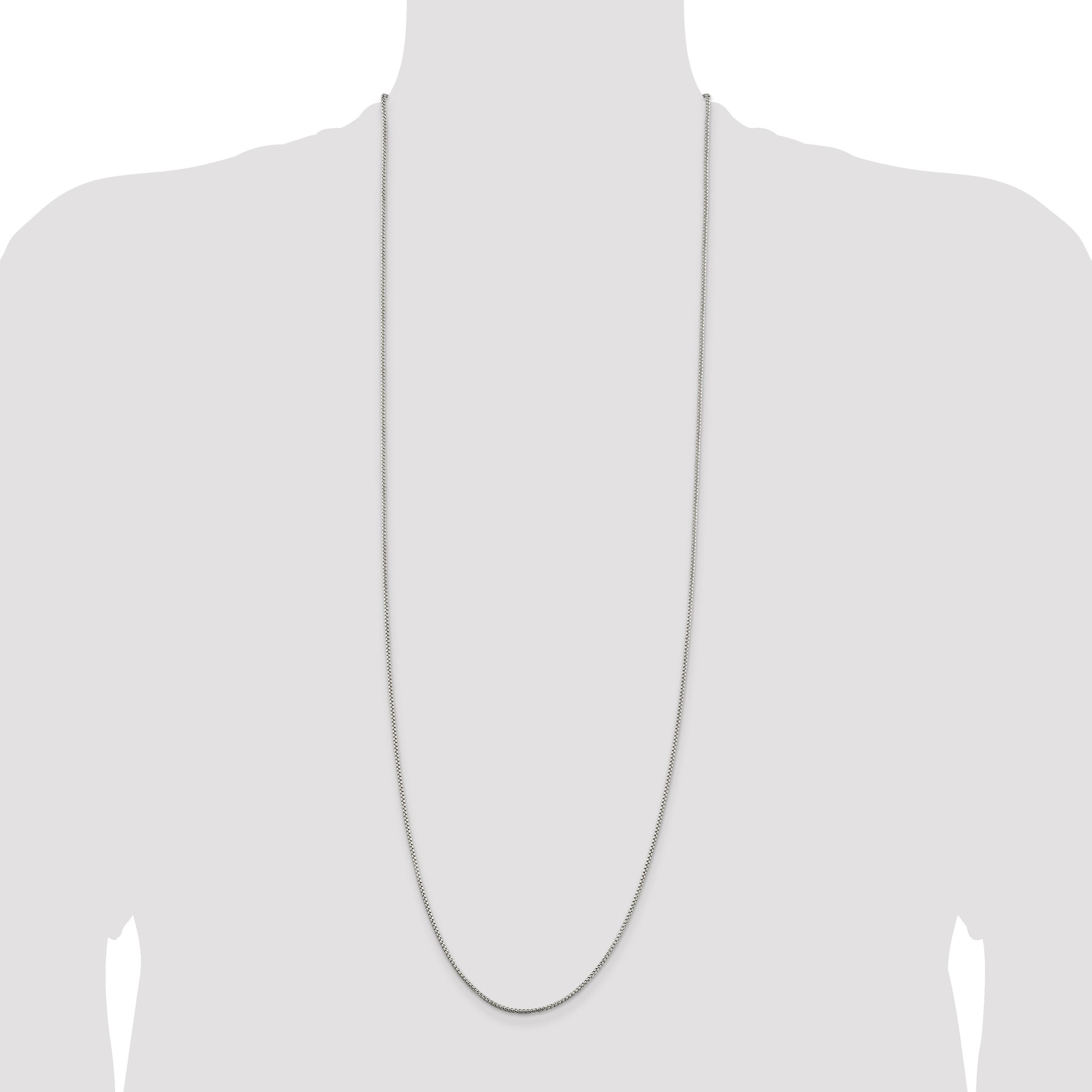 Sterling Silver 1.5mm Round Box Chain