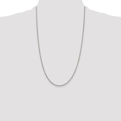 Sterling Silver 1.75mm Round Box Chain