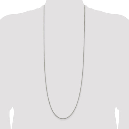 Sterling Silver 1.75mm Round Box Chain