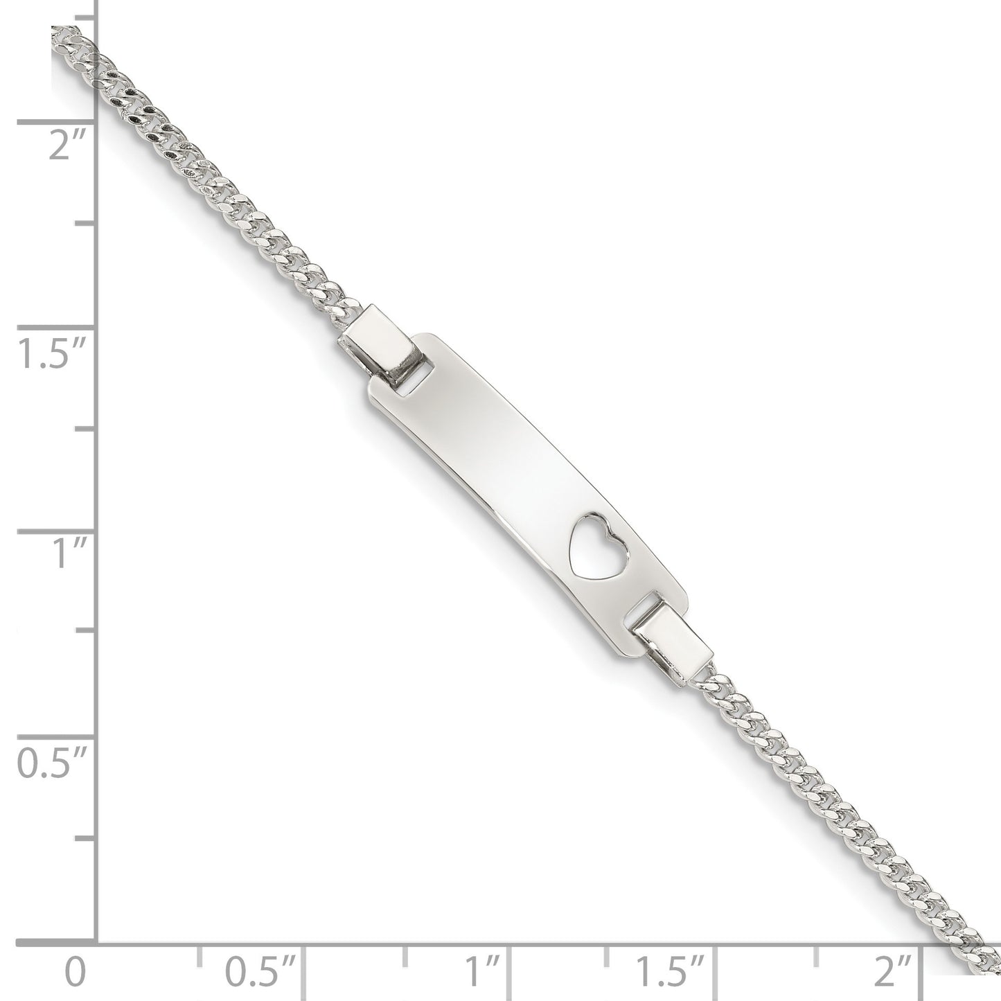 Sterling Silver Adjustable Baby ID Bracelet