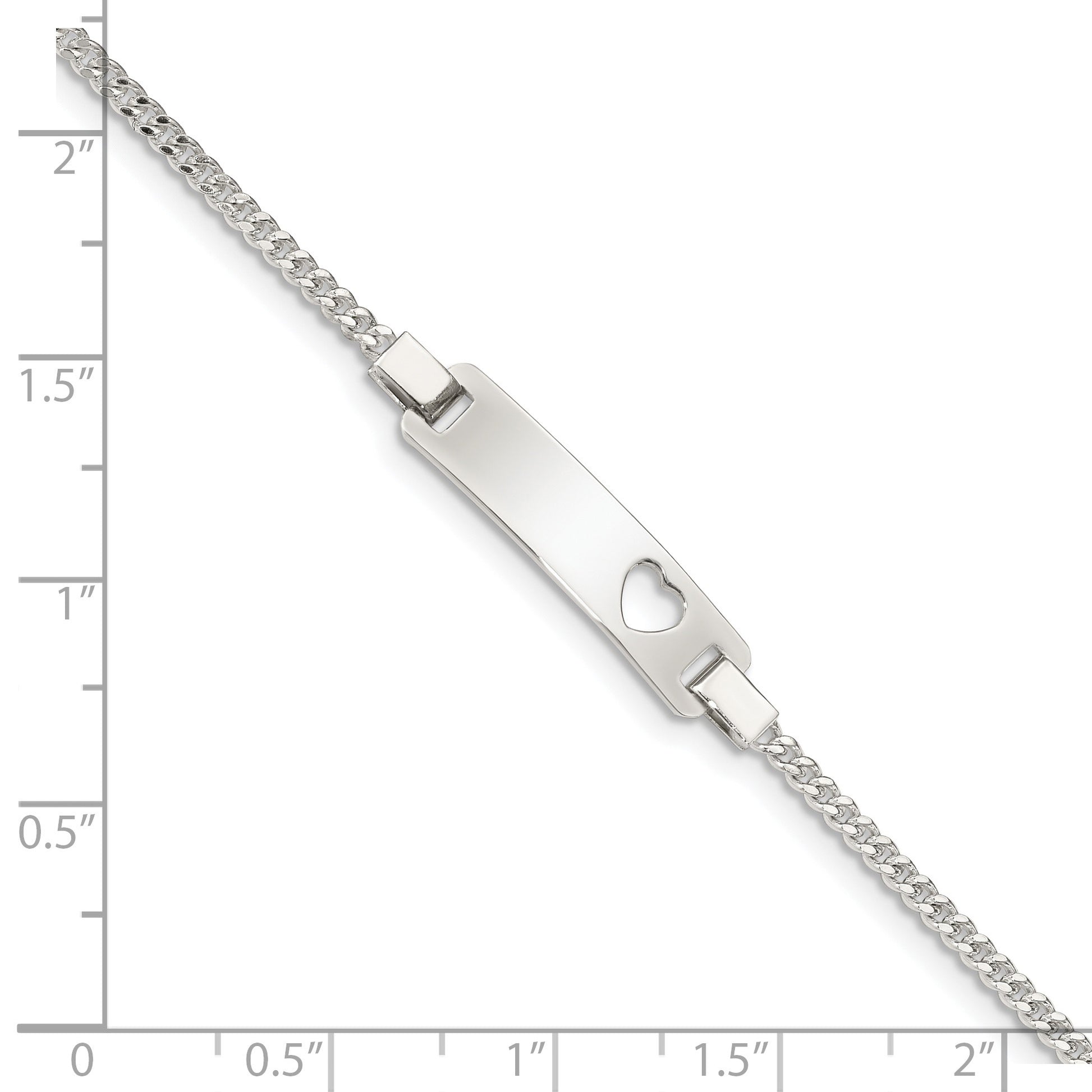 Sterling Silver Adjustable Baby ID Bracelet
