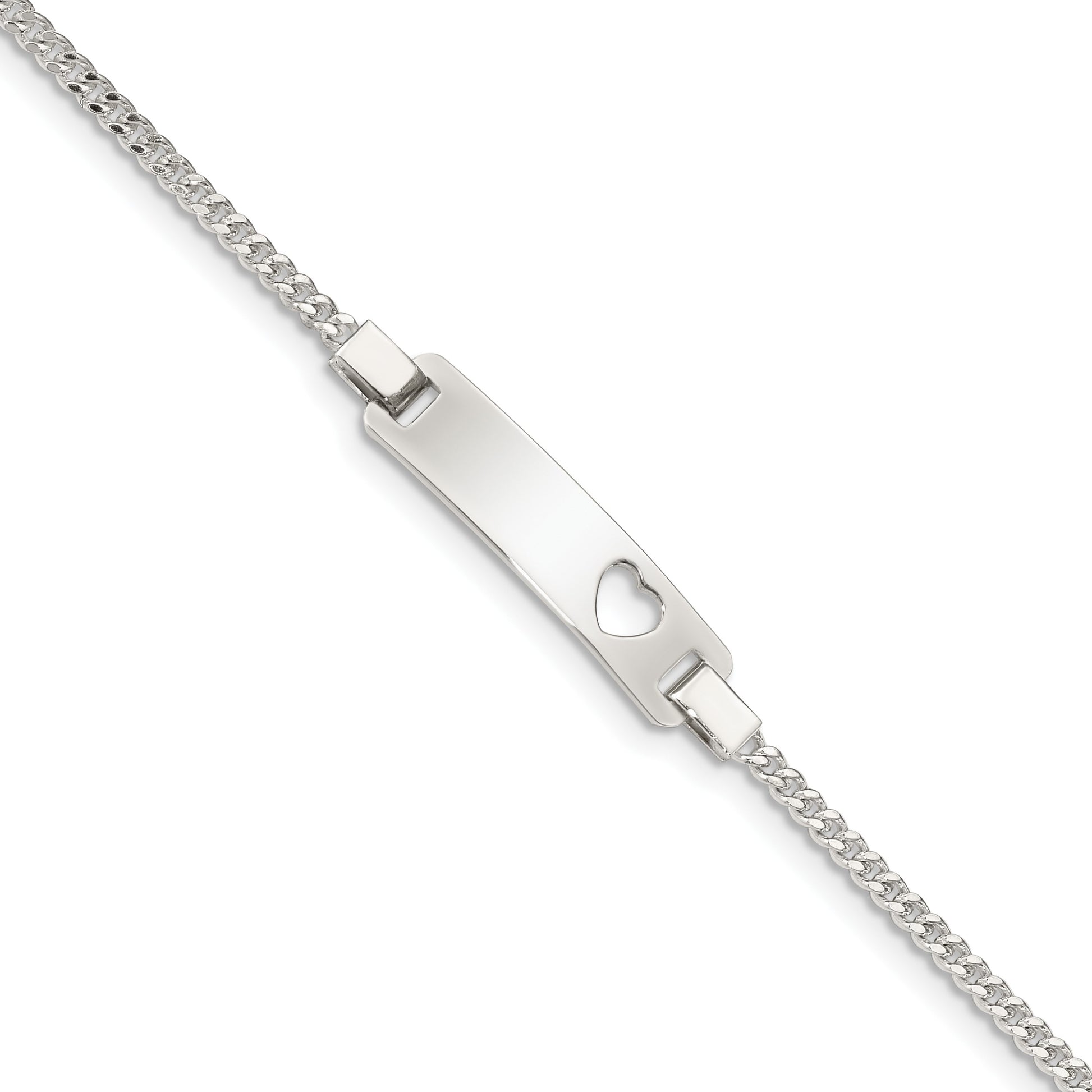 Sterling Silver Adjustable Baby ID Bracelet