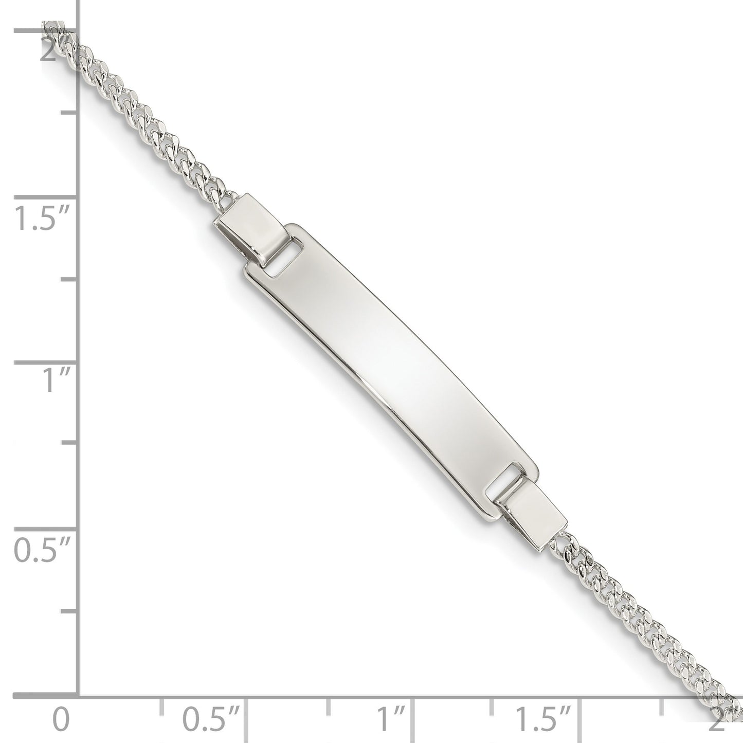 Sterling Silver Adjustable Baby ID Bracelet