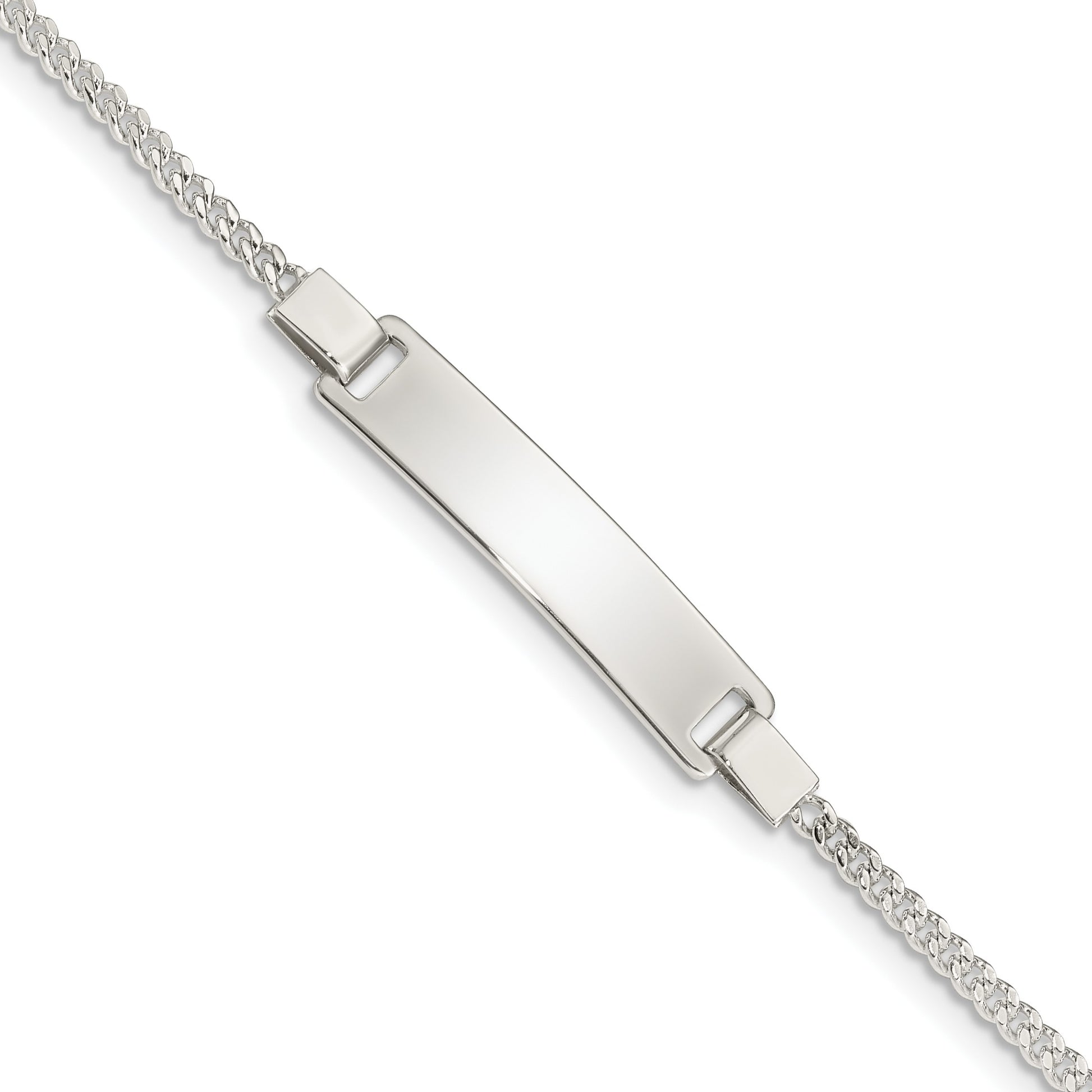 Sterling Silver Adjustable Baby ID Bracelet