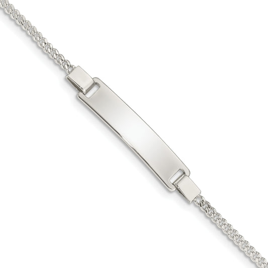 Sterling Silver Adjustable Baby ID Bracelet