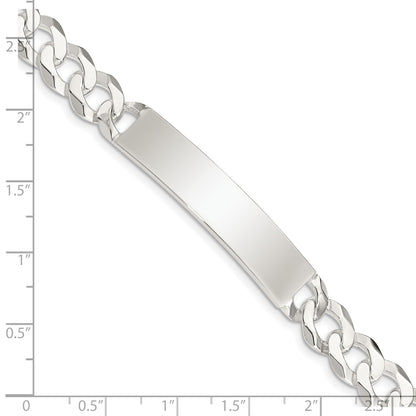 Sterling Silver Curb Link ID Bracelet