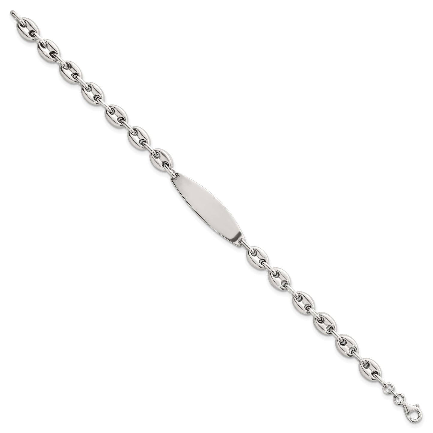 Sterling Silver Polished 6.25mm Mariner/Anchor Link 7.25 Inch ID Bracelet