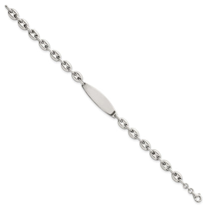 Sterling Silver Polished 6.25mm Mariner/Anchor Link 7.25 Inch ID Bracelet