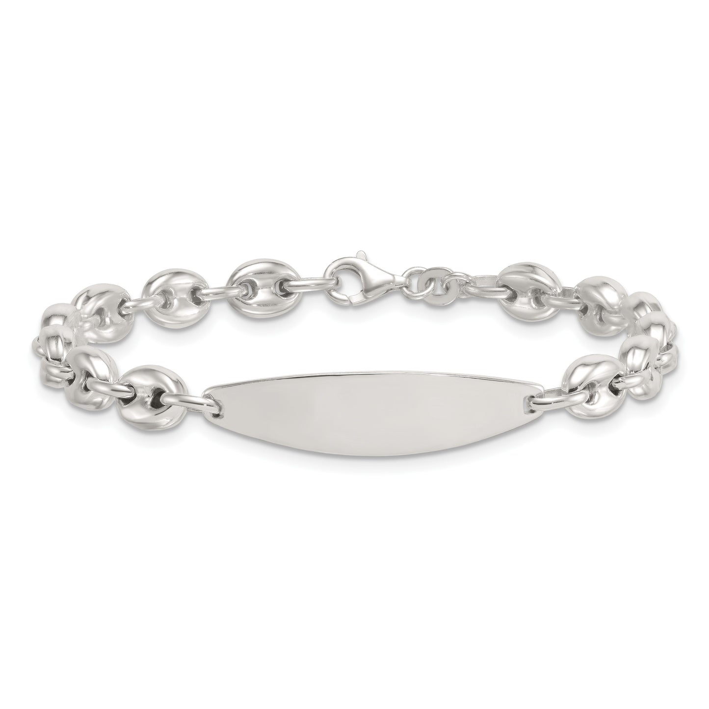Sterling Silver Polished 6.25mm Mariner/Anchor Link 7.25 Inch ID Bracelet
