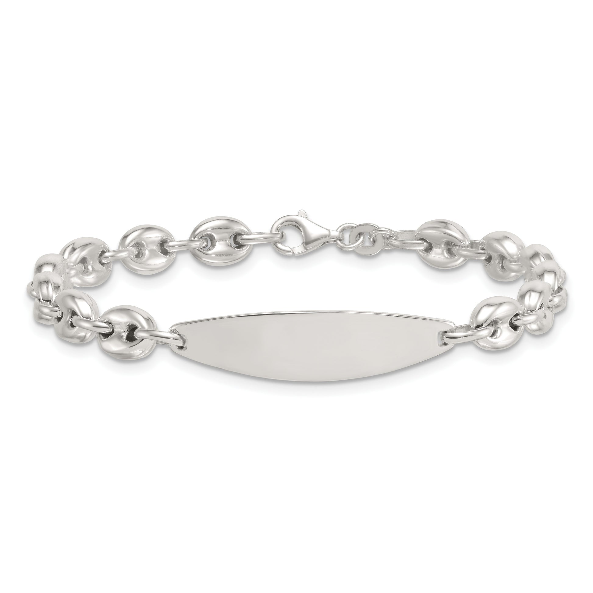 Sterling Silver Polished 6.25mm Mariner/Anchor Link 7.25 Inch ID Bracelet