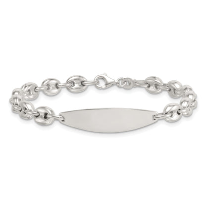 Sterling Silver Polished 6.25mm Mariner/Anchor Link 7.25 Inch ID Bracelet