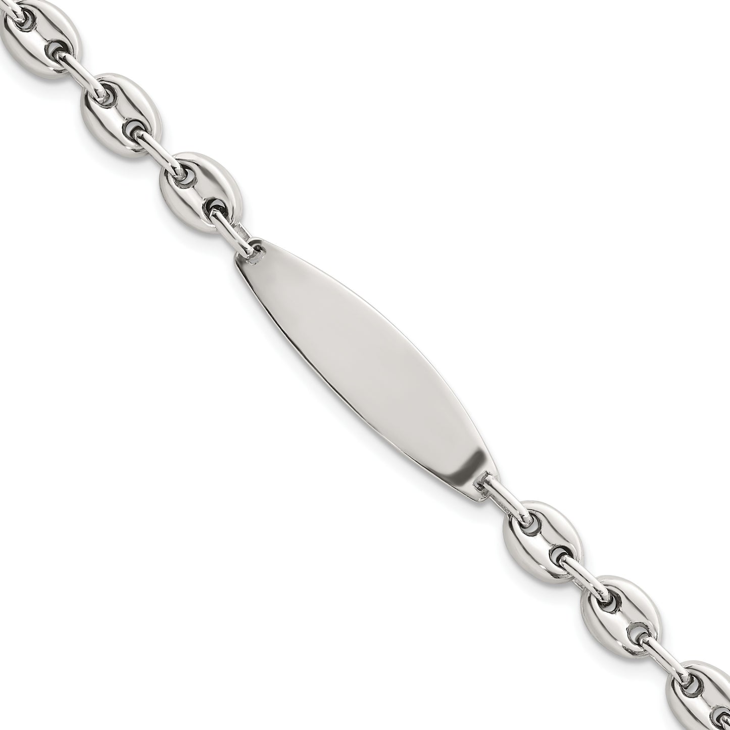 Sterling Silver Polished 6.25mm Mariner/Anchor Link 7.25 Inch ID Bracelet