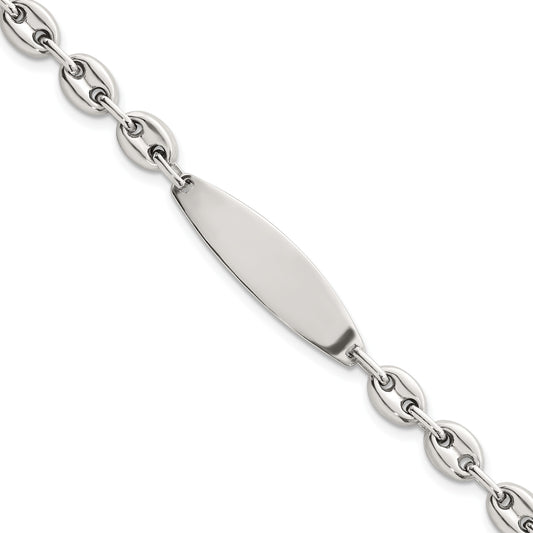 Sterling Silver Polished 6.25mm Mariner/Anchor Link 7.25 Inch ID Bracelet