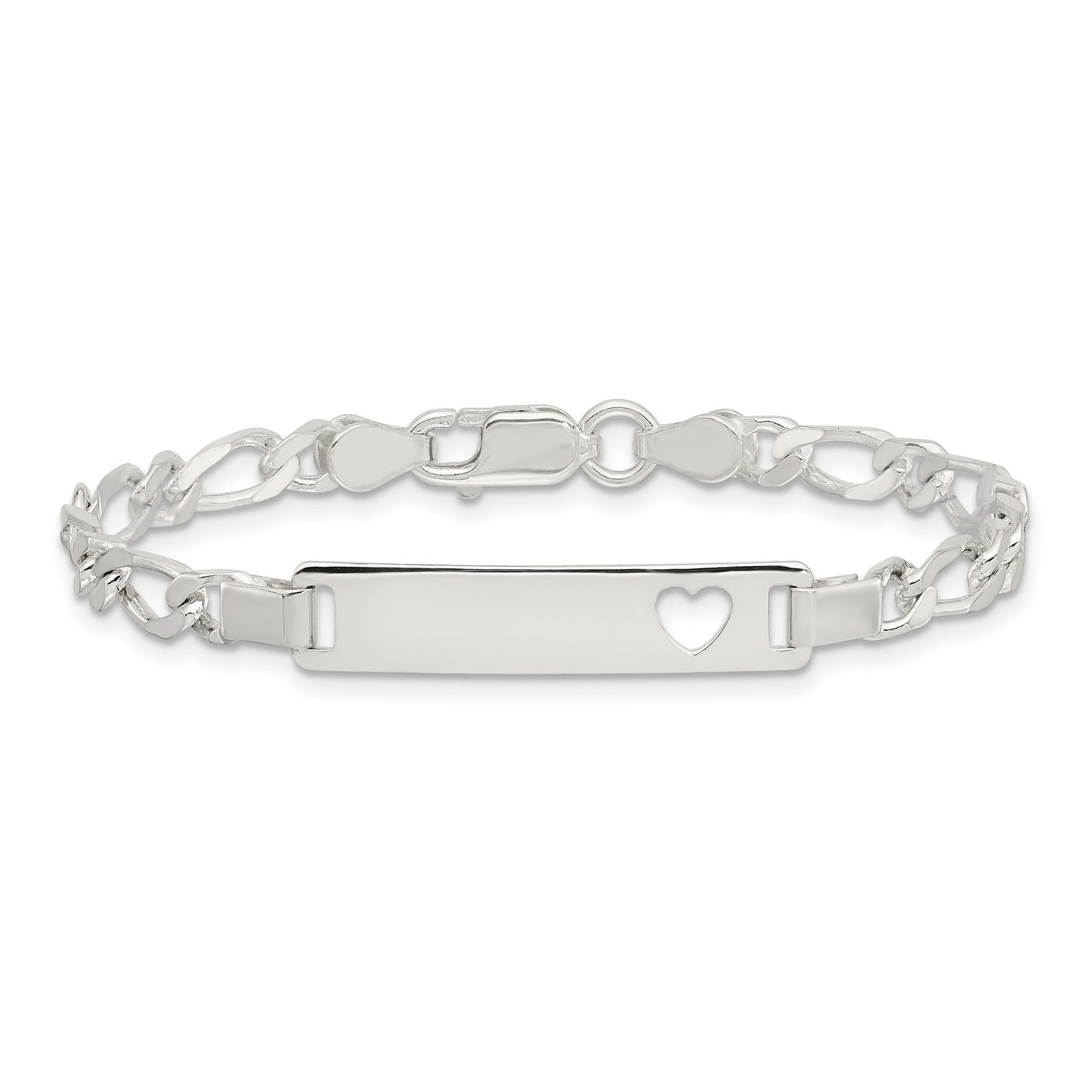 Sterling Silver Baby ID 6 IN Bracelet
