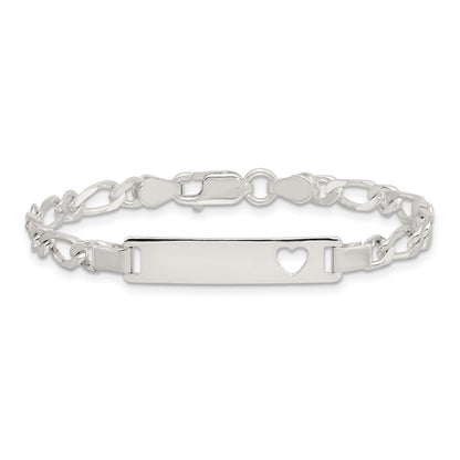 Sterling Silver Baby ID 6 IN Bracelet