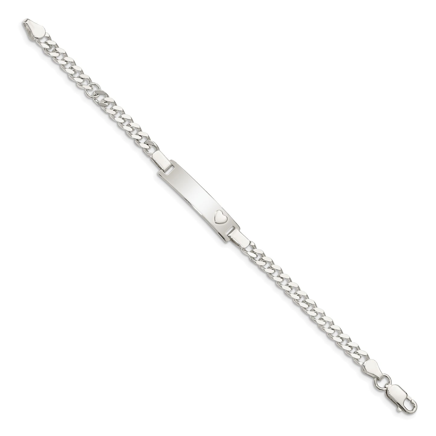 Sterling Silver Baby ID Bracelet
