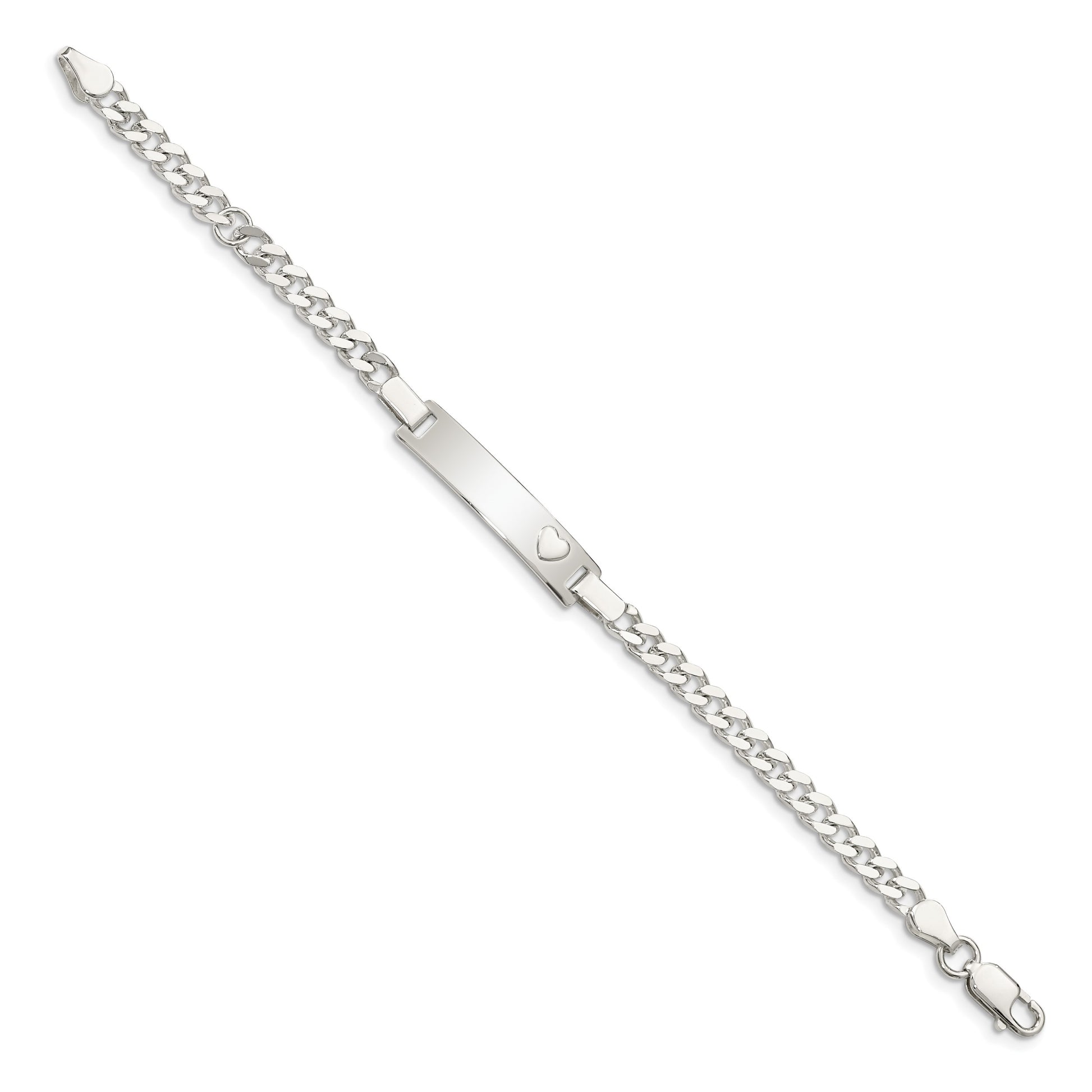 Sterling Silver Baby ID Bracelet