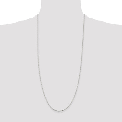 Sterling Silver 1.5mm Fancy Beaded Chain