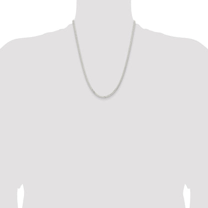 Sterling Silver 3.15mm Flat Curb Chain