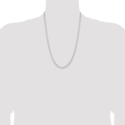 Sterling Silver 3.15mm Flat Curb Chain