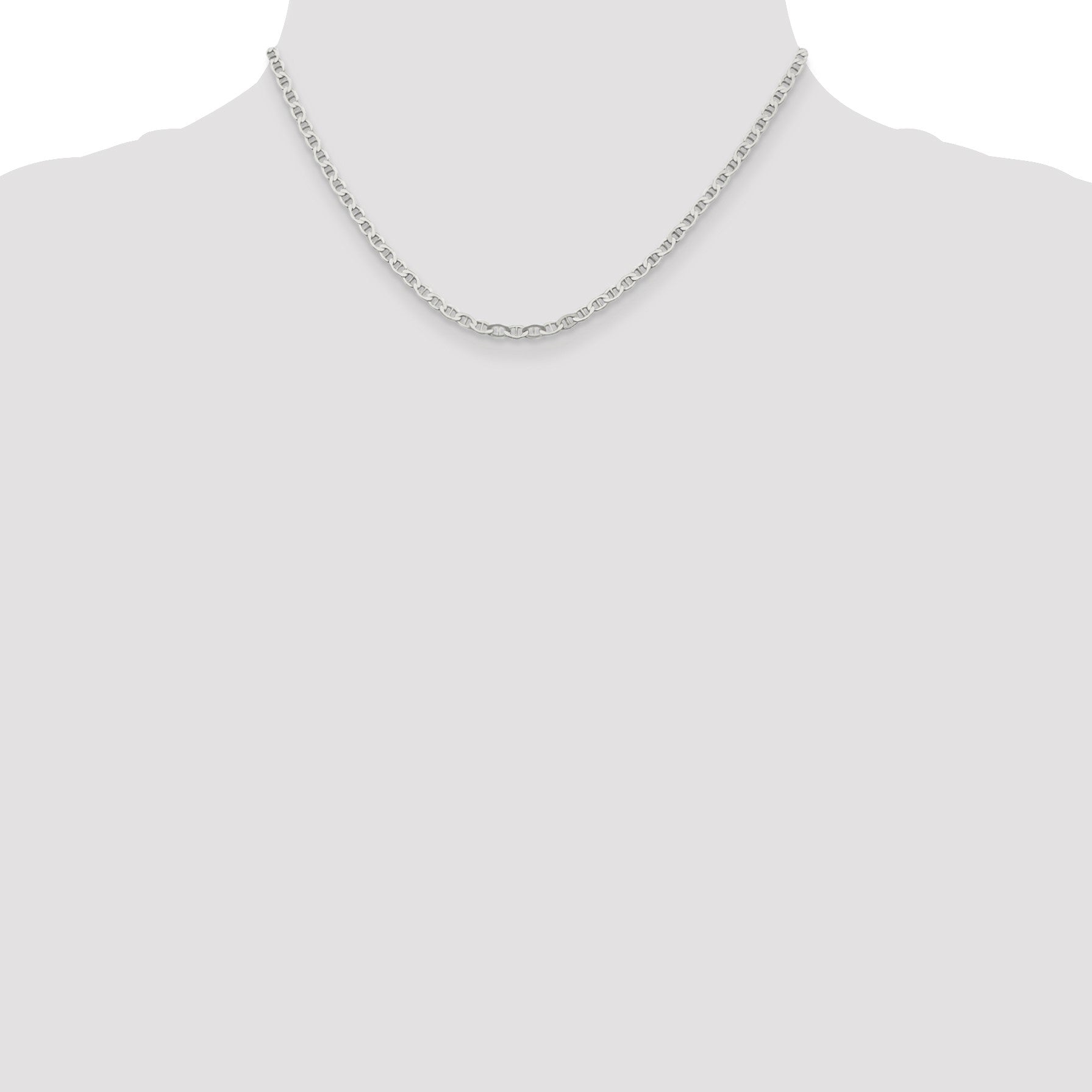 Sterling Silver 3.1mm Flat Anchor Chain