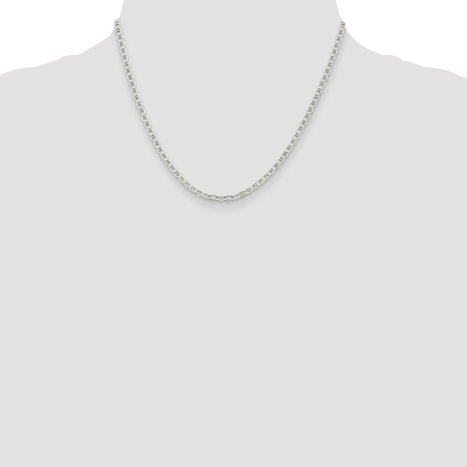 Sterling Silver 3.1mm Flat Anchor Chain