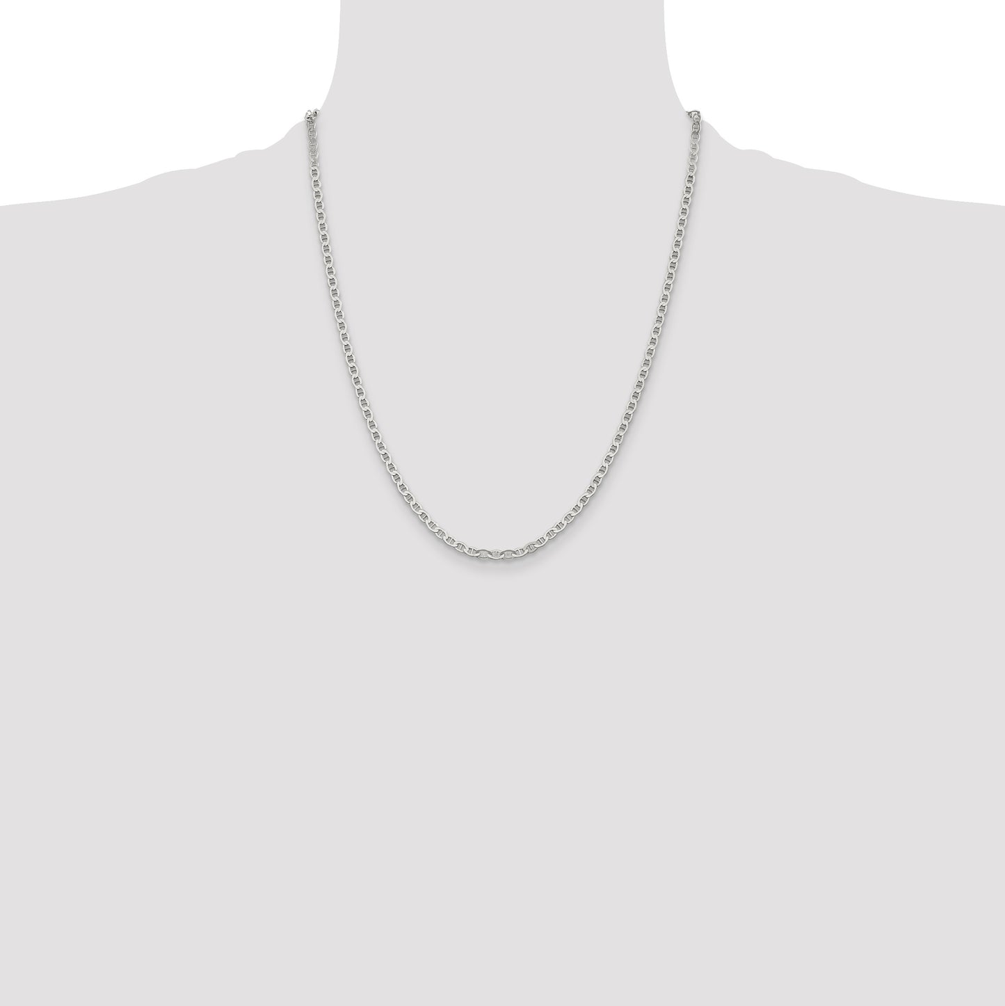 Sterling Silver 3.1mm Flat Anchor Chain