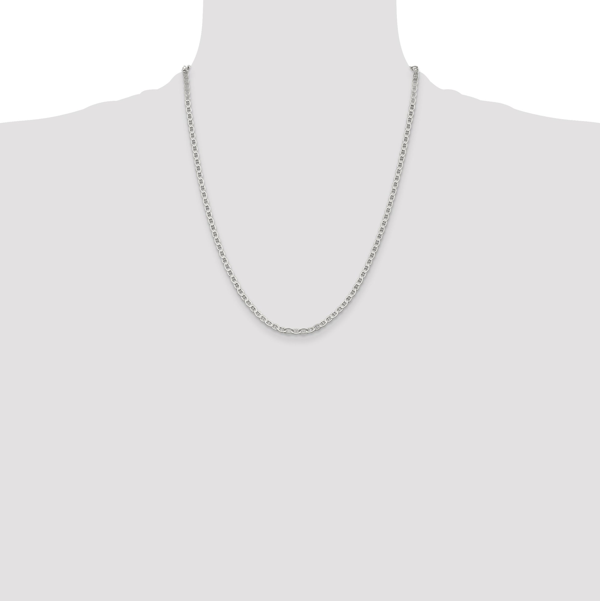 Sterling Silver 3.1mm Flat Anchor Chain