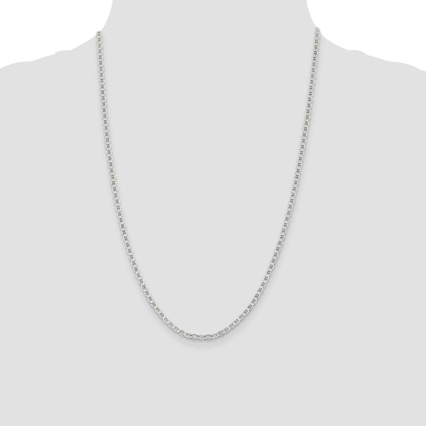 Sterling Silver 3.1mm Flat Anchor Chain