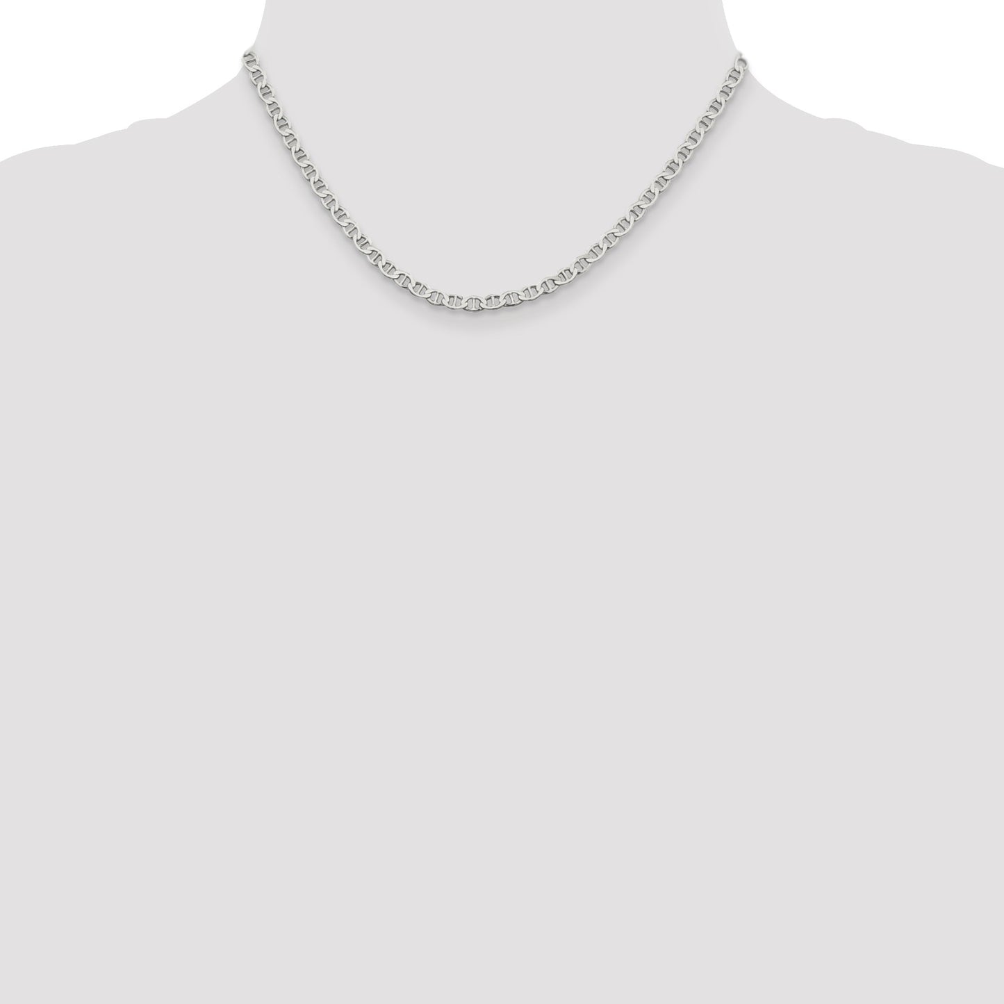 Sterling Silver 4mm Flat Anchor Chain