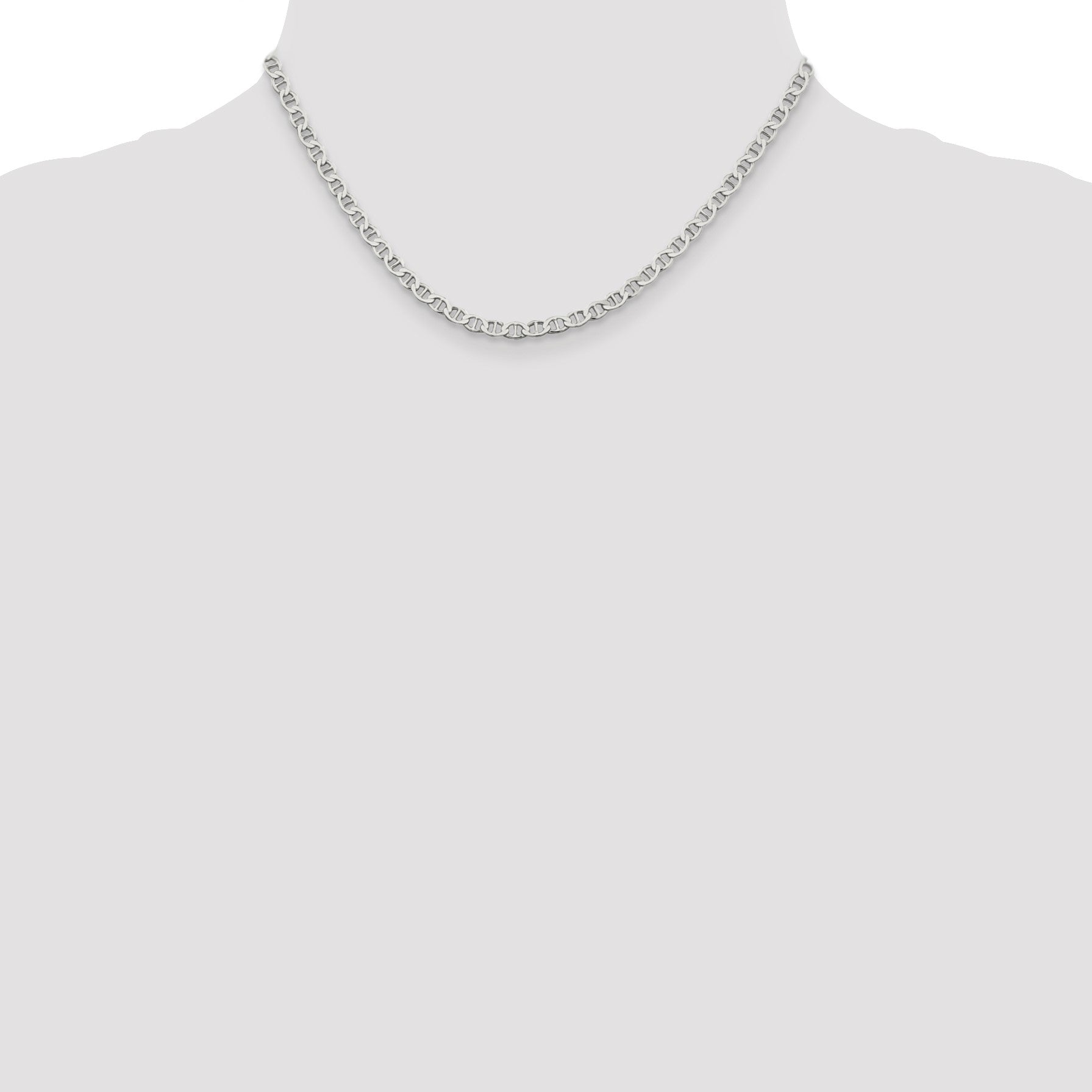 Sterling Silver 4mm Flat Anchor Chain