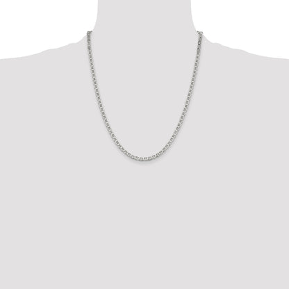 Sterling Silver 4mm Flat Anchor Chain