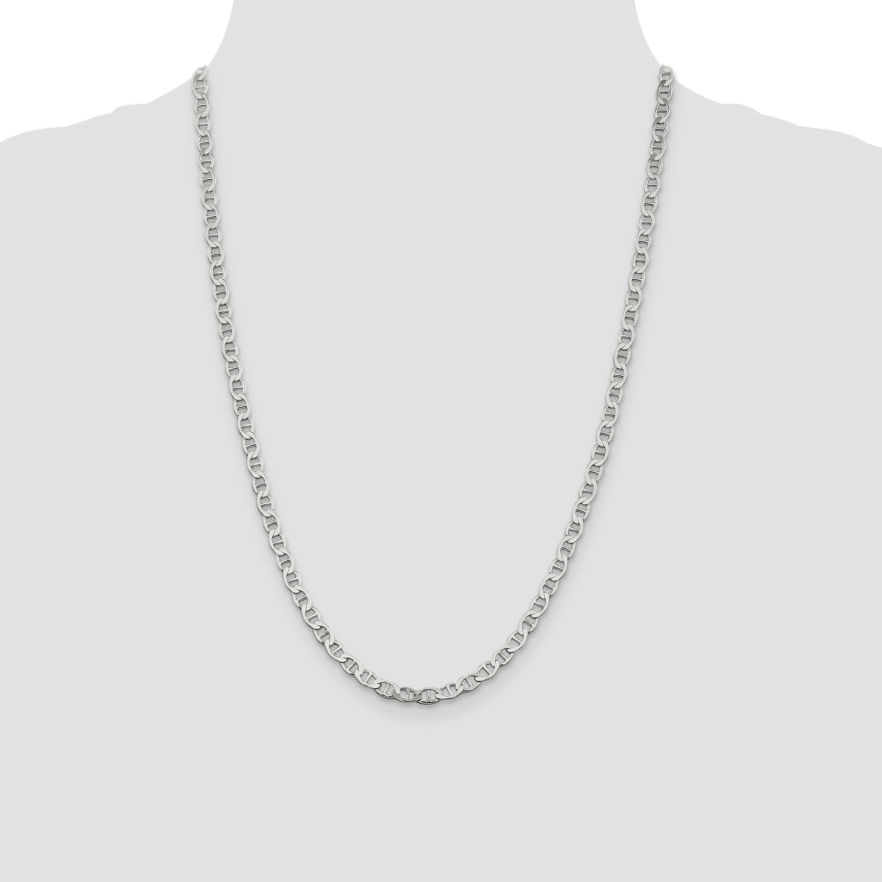 Sterling Silver 4.75mm Flat Anchor Chain