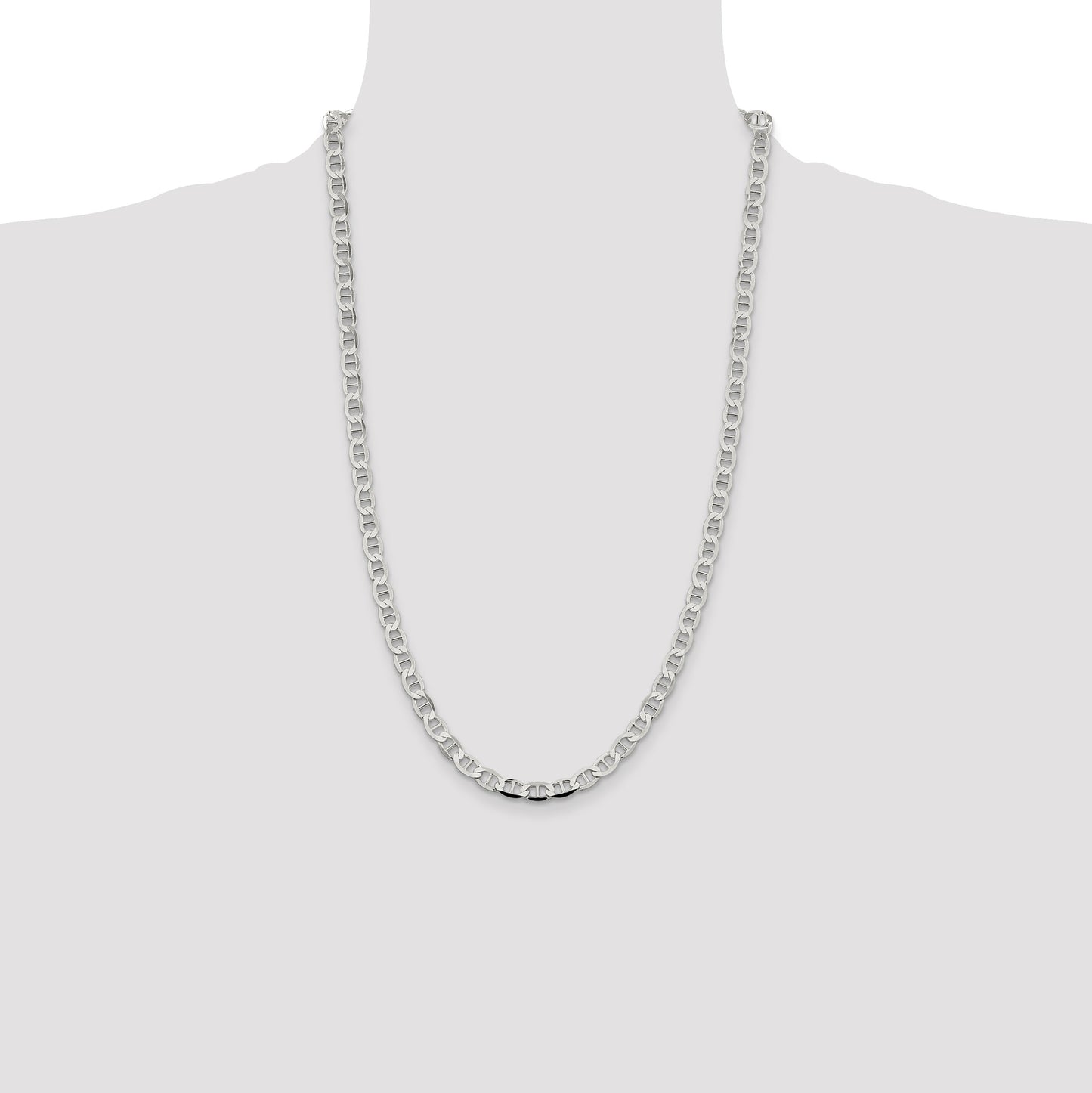 Sterling Silver 5.7mm Flat Anchor Chain