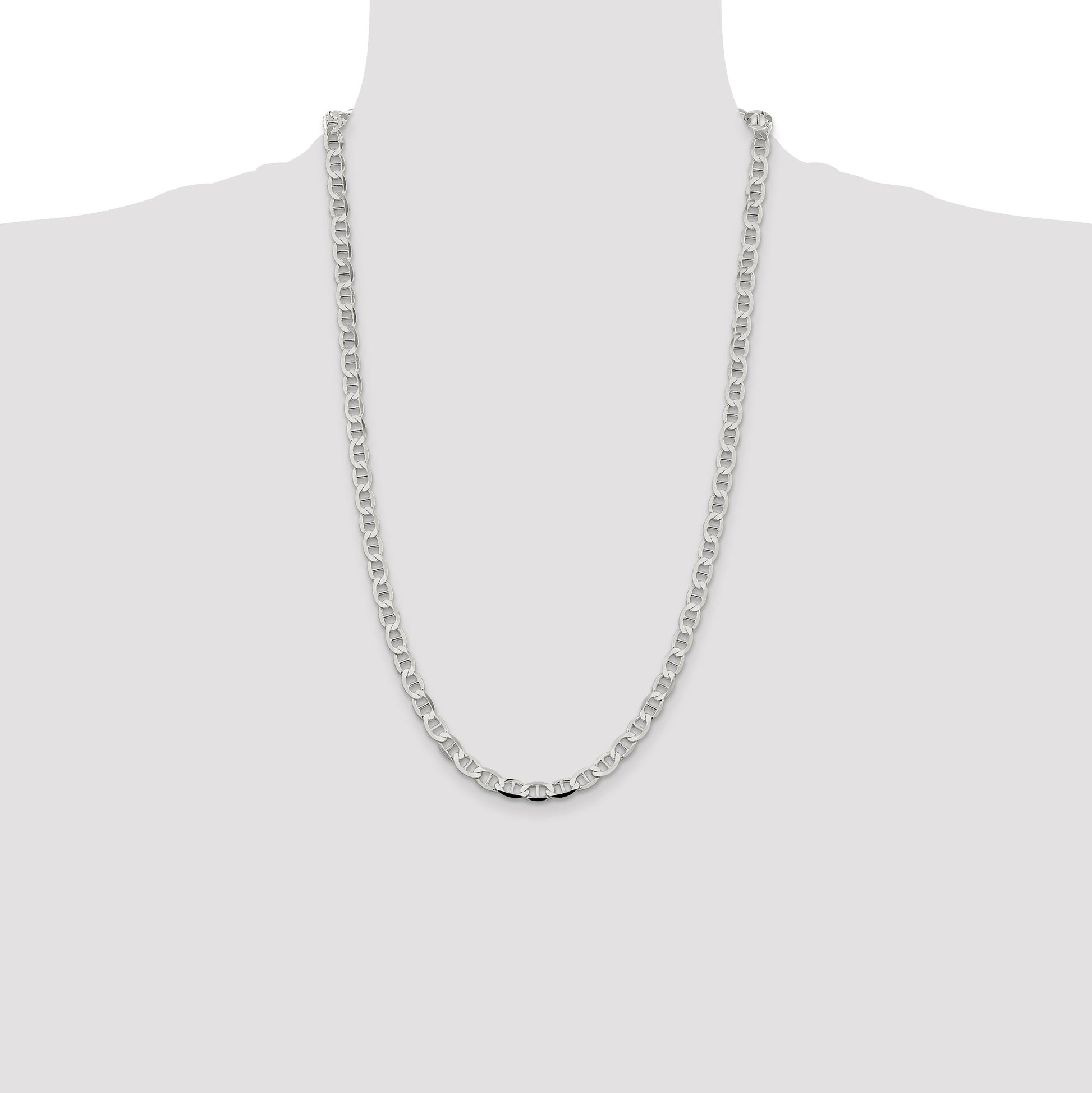 Sterling Silver 5.7mm Flat Anchor Chain