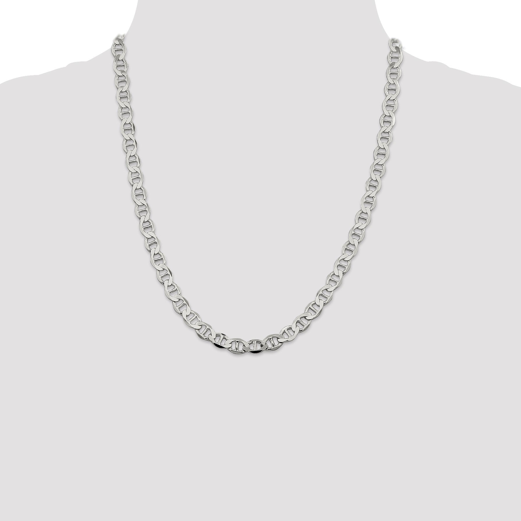 Sterling Silver 7.1mm Flat Anchor Chain