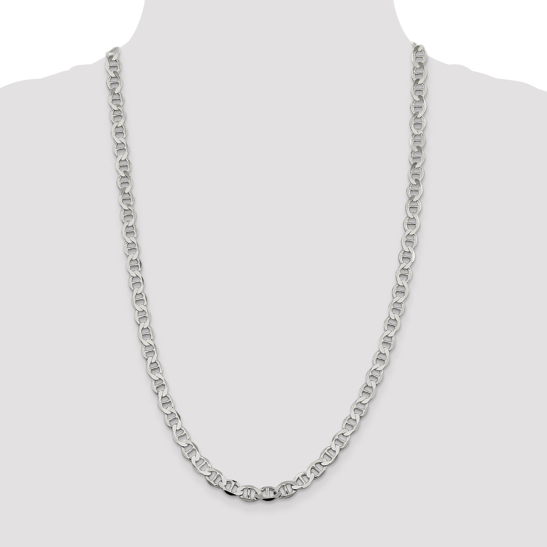 Sterling Silver 7.1mm Flat Anchor Chain