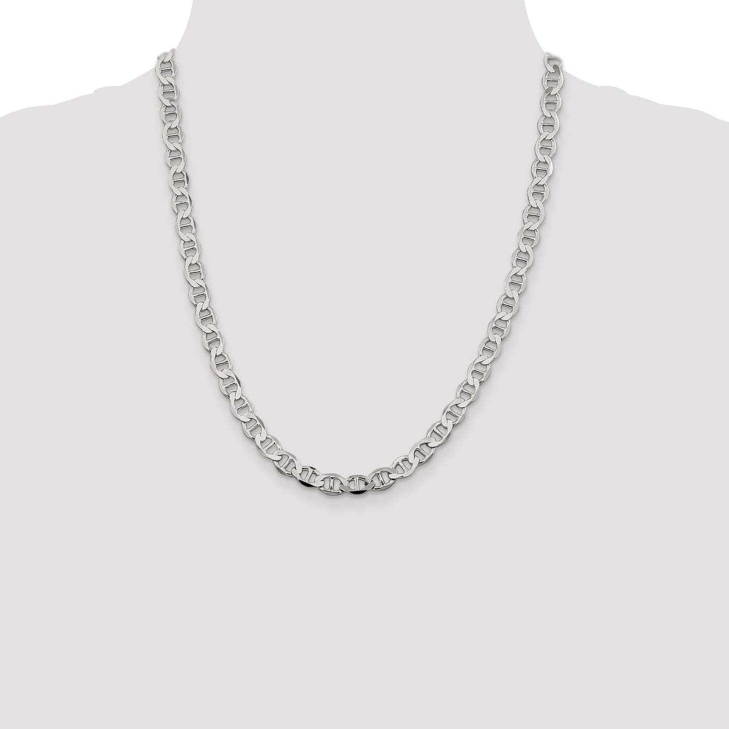 Sterling Silver 8.9mm Flat Anchor Chain