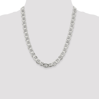 Sterling Silver 9.95mm Flat Anchor Chain