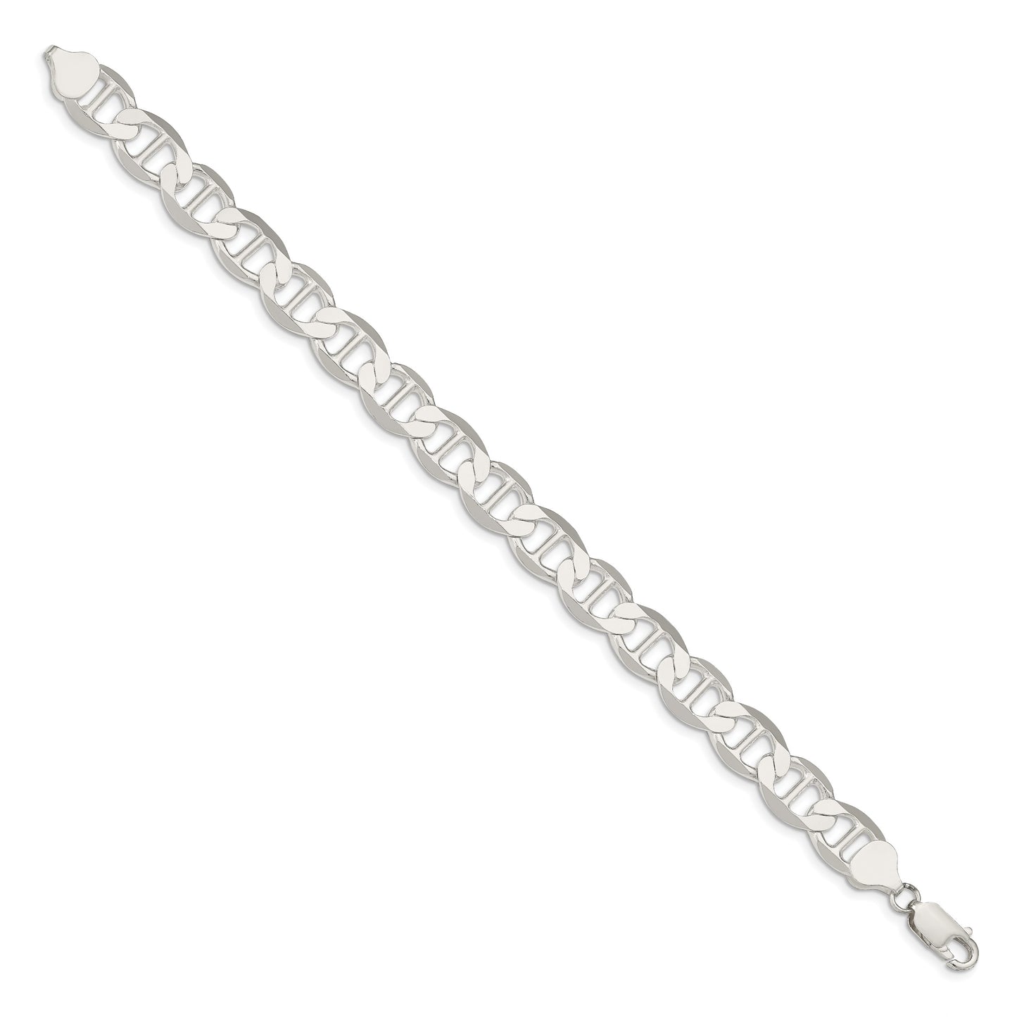 Sterling Silver 9.95mm Flat Anchor Chain