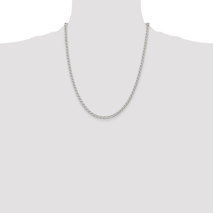 Sterling Silver 3.2mm Open Elongated Link Chain
