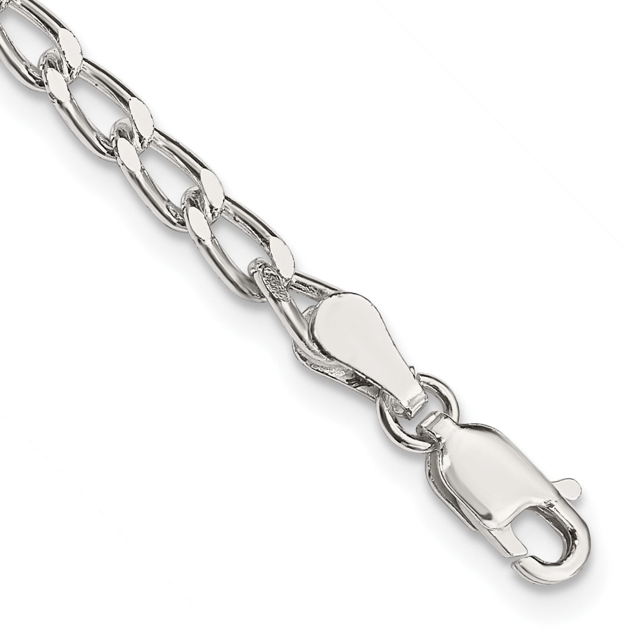 Sterling Silver 3.2mm Open Elongated Link Chain
