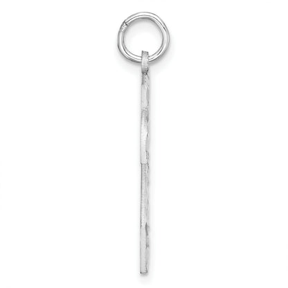 Sterling Silver Rhodium-plated Large #23 Charm