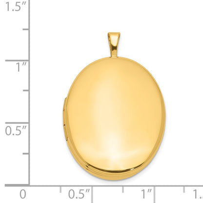 1/20 Gold Filled 26mm 2-Frame Oval Locket