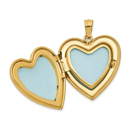 1/20 Gold Filled 4-Frame Enameled Heart Locket